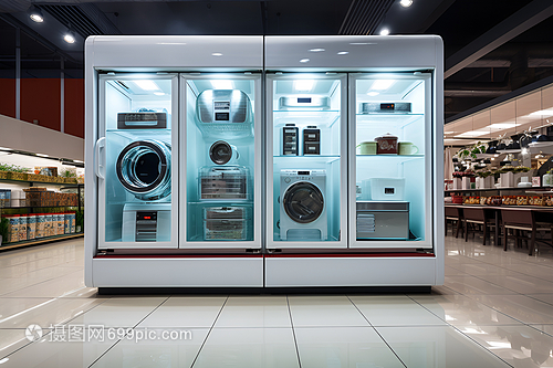 現(xiàn)代家電售賣商場 引領(lǐng)智能生活，一站式家用電器銷售新體驗(yàn)